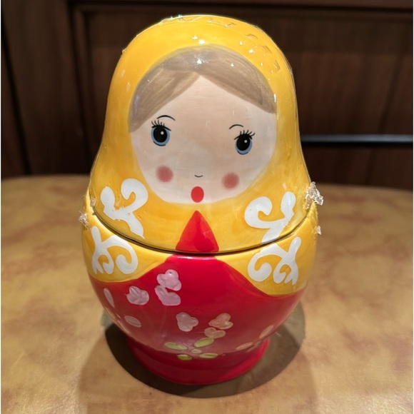 Vintage World Market Six Piece Matroyshka Russian-style Doll Measuring Set. - Picture 2 of 12